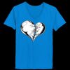 Ladies’  Junior Fine Jersey V-Neck Longer Length T-Shirt Thumbnail