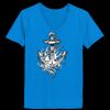 Ladies’  Junior Fine Jersey V-Neck Longer Length T-Shirt Thumbnail