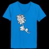 Ladies’  Junior Fine Jersey V-Neck Longer Length T-Shirt Thumbnail