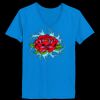 Ladies’  Junior Fine Jersey V-Neck Longer Length T-Shirt Thumbnail