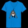 Ladies’  Junior Fine Jersey V-Neck Longer Length T-Shirt Thumbnail