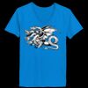 Ladies’  Junior Fine Jersey V-Neck Longer Length T-Shirt Thumbnail
