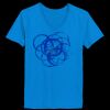 Ladies’  Junior Fine Jersey V-Neck Longer Length T-Shirt Thumbnail