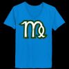 Ladies’  Junior Fine Jersey V-Neck Longer Length T-Shirt Thumbnail