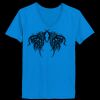 Ladies’  Junior Fine Jersey V-Neck Longer Length T-Shirt Thumbnail