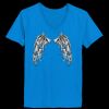 Ladies’  Junior Fine Jersey V-Neck Longer Length T-Shirt Thumbnail