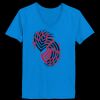 Ladies’  Junior Fine Jersey V-Neck Longer Length T-Shirt Thumbnail