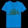 Ladies’  Junior Fine Jersey V-Neck Longer Length T-Shirt Thumbnail