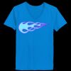 Ladies’  Junior Fine Jersey V-Neck Longer Length T-Shirt Thumbnail