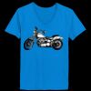 Ladies’  Junior Fine Jersey V-Neck Longer Length T-Shirt Thumbnail