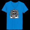 Ladies’  Junior Fine Jersey V-Neck Longer Length T-Shirt Thumbnail