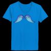 Ladies’  Junior Fine Jersey V-Neck Longer Length T-Shirt Thumbnail