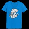 Ladies’  Junior Fine Jersey V-Neck Longer Length T-Shirt Thumbnail
