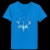 Ladies’  Junior Fine Jersey V-Neck Longer Length T-Shirt Thumbnail