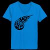 Ladies’  Junior Fine Jersey V-Neck Longer Length T-Shirt Thumbnail