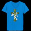 Ladies’  Junior Fine Jersey V-Neck Longer Length T-Shirt Thumbnail