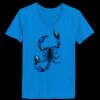 Ladies’  Junior Fine Jersey V-Neck Longer Length T-Shirt Thumbnail