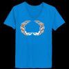 Ladies’  Junior Fine Jersey V-Neck Longer Length T-Shirt Thumbnail
