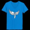 Ladies’  Junior Fine Jersey V-Neck Longer Length T-Shirt Thumbnail