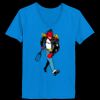 Ladies’  Junior Fine Jersey V-Neck Longer Length T-Shirt Thumbnail