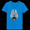 Ladies’  Junior Fine Jersey V-Neck Longer Length T-Shirt Thumbnail