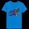 Ladies’  Junior Fine Jersey V-Neck Longer Length T-Shirt Thumbnail