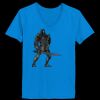 Ladies’  Junior Fine Jersey V-Neck Longer Length T-Shirt Thumbnail