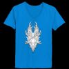 Ladies’  Junior Fine Jersey V-Neck Longer Length T-Shirt Thumbnail