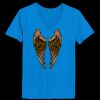 Ladies’  Junior Fine Jersey V-Neck Longer Length T-Shirt Thumbnail
