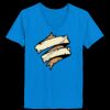 Ladies’  Junior Fine Jersey V-Neck Longer Length T-Shirt Thumbnail