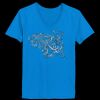 Ladies’  Junior Fine Jersey V-Neck Longer Length T-Shirt Thumbnail