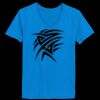 Ladies’  Junior Fine Jersey V-Neck Longer Length T-Shirt Thumbnail