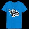 Ladies’  Junior Fine Jersey V-Neck Longer Length T-Shirt Thumbnail