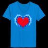 Ladies’  Junior Fine Jersey V-Neck Longer Length T-Shirt Thumbnail