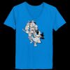 Ladies’  Junior Fine Jersey V-Neck Longer Length T-Shirt Thumbnail