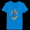 Ladies’  Junior Fine Jersey V-Neck Longer Length T-Shirt Thumbnail