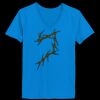 Ladies’  Junior Fine Jersey V-Neck Longer Length T-Shirt Thumbnail