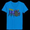 Ladies’  Junior Fine Jersey V-Neck Longer Length T-Shirt Thumbnail