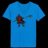 Ladies’  Junior Fine Jersey V-Neck Longer Length T-Shirt Thumbnail