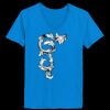 Ladies’  Junior Fine Jersey V-Neck Longer Length T-Shirt Thumbnail