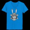 Ladies’  Junior Fine Jersey V-Neck Longer Length T-Shirt Thumbnail
