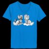 Ladies’  Junior Fine Jersey V-Neck Longer Length T-Shirt Thumbnail