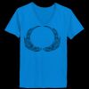 Ladies’  Junior Fine Jersey V-Neck Longer Length T-Shirt Thumbnail