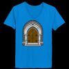 Ladies’  Junior Fine Jersey V-Neck Longer Length T-Shirt Thumbnail