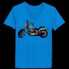 Ladies’  Junior Fine Jersey V-Neck Longer Length T-Shirt Thumbnail