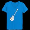 Ladies’  Junior Fine Jersey V-Neck Longer Length T-Shirt Thumbnail