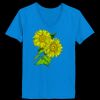 Ladies’  Junior Fine Jersey V-Neck Longer Length T-Shirt Thumbnail