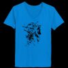 Ladies’  Junior Fine Jersey V-Neck Longer Length T-Shirt Thumbnail