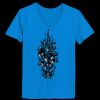 Ladies’  Junior Fine Jersey V-Neck Longer Length T-Shirt Thumbnail