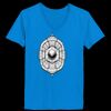 Ladies’  Junior Fine Jersey V-Neck Longer Length T-Shirt Thumbnail